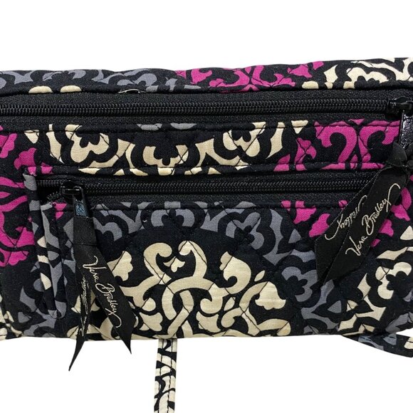 Vera Bradley Quilted Cotton Crossbody Bag/Wallet With Adjustable Strap & Multipl - Picture 2 of 7